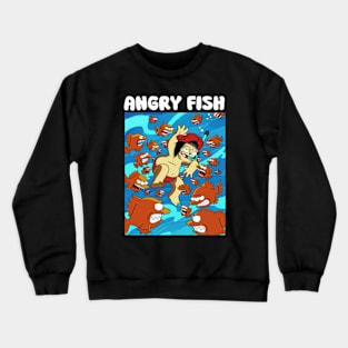 ANGRY FISH Crewneck Sweatshirt